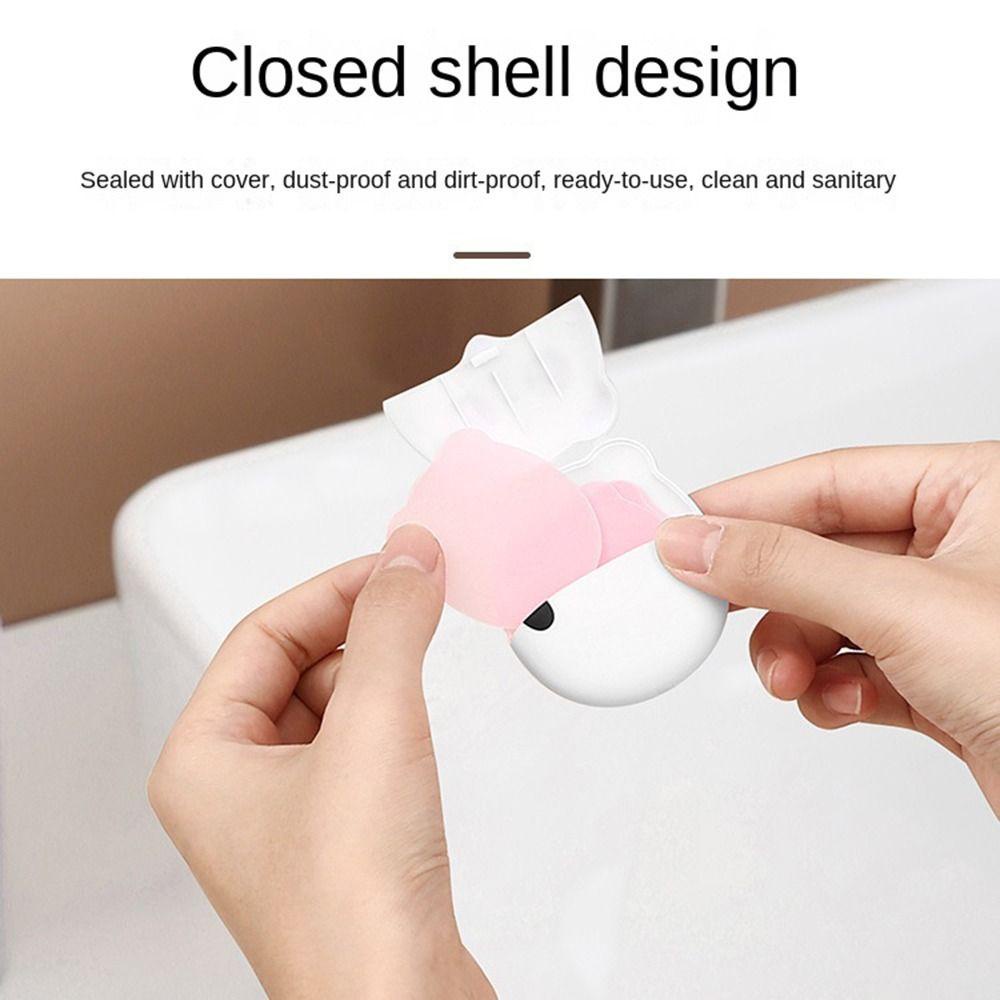 Isita Xà Phòng Giấy Hình Gấu Trúc Có Hộp Đựng mini Làm Sạch Xà Phòng Cho Bé