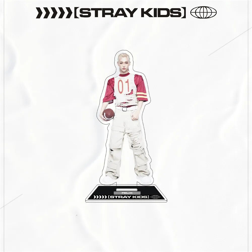 Mô hình Standee Kpop Stray Kids Hyunjin Felix Bangchan Lee Know Changbin Seungmin Phụ kiện trang trí để bàn góc học tập
