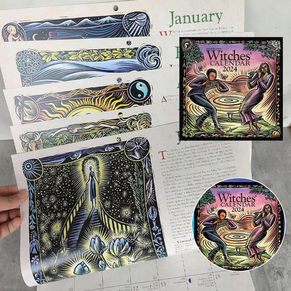 Lịch Để Bàn Hình Phù Thủy Thời Trang Thiết Thực Cho Nhà Ở