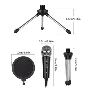 Micro Thu Âm mini 3.5Mm Cho Điện Thoại / Máy Tính