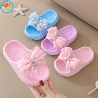 Dép sandal đế dày không trượt thoáng khí đính nơ dễ thương cho bé gái