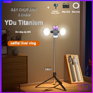 Gậy chụp ảnh 3 chân YDu TITan Cao cấp 1.6M, gậy tự sướng selfie, livestream, chân tripod quay vlog, unbox sản phẩm