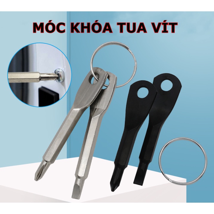 BỘ 2 TUA VÍT/VÍT DẸP MÓC KHÓA MINI
