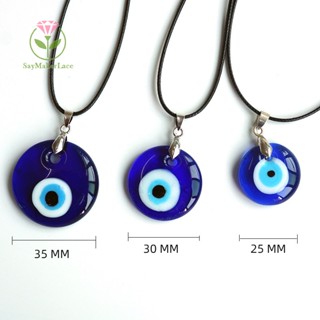  Vòng cổ Mặt Tròn Hình Mắt Quỷ May Mắn Phong Cách retro Cho Nữ 