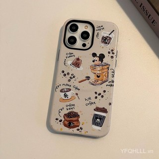 Ốp Điện Thoại Hình Máy Pha Cà Phê mickey Cho iphone15 iphone15promax 14pro / 13 2 Trong 1 12 / 11 / / xs / xr / x x2oy