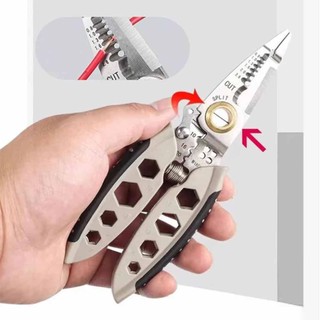 Multifunction wire cutter stripper cable crimper Electrical Stripping Crimping Plier Hand Tool
