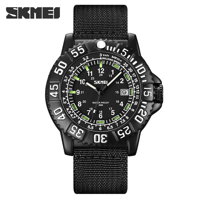 Đồng Hồ Quartz Nam Skmei 9281 Mặt Phát Quang Phong Cách Retro