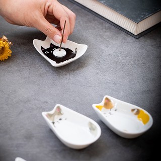 Đĩa đựng gia vị, nước chấm hình mèo biểu cảm dễ thương Tiệm An Yên nhiều hình dáng chọn lựa, trang trí nhà bếp, quà tặng