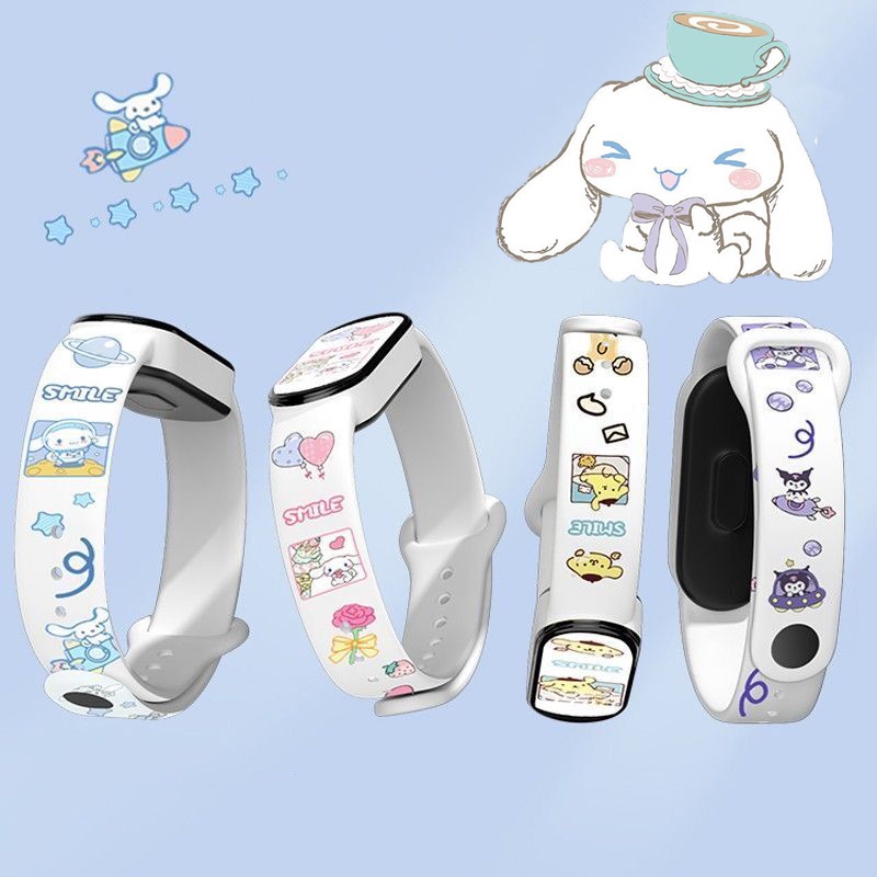 Sanrio Đồng Hồ Thông Minh Led Thể Thao Cinnamoroll / Pochacco / Pom Pom Purin Chống Nước Cho Nam Và Nữ