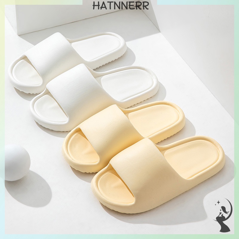 Dép Đi Trong Nhà Đế Dày Màu Trơn Chống Trượt Thoáng Khí Dành Cho Cặp Đôi fhs