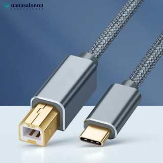 1 dây cáp nylon bện cổng type-c sang cổng usb 2.0 cho máy in / máy scan k5v5