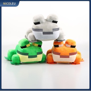 Đồ chơi nhân vật nicoleu | thú nhồi bông hình chú ếch hoạt hình minecraft 16cm