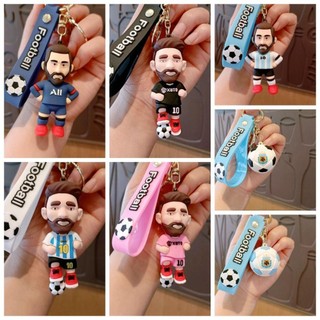 Móc Khóa Hình Cầu Thủ Messi 3D Độc Đáo