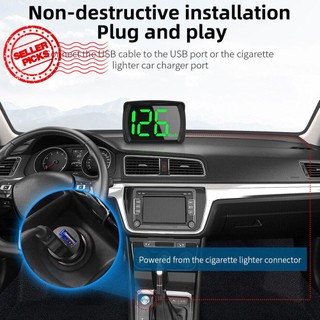 Mới đồng hồ đo tốc độ gps hud km / mph màn hình hiển thị tốc độ lớn t4j6