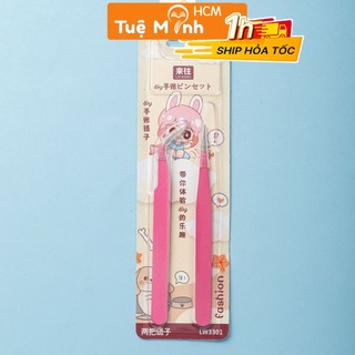 Bộ 2 nhíp gắp sticker C13 đầu cong + đầu thẳng VPPTUEMINH, làm DIY thủ công nhíp gắp linh kiện nhỏ