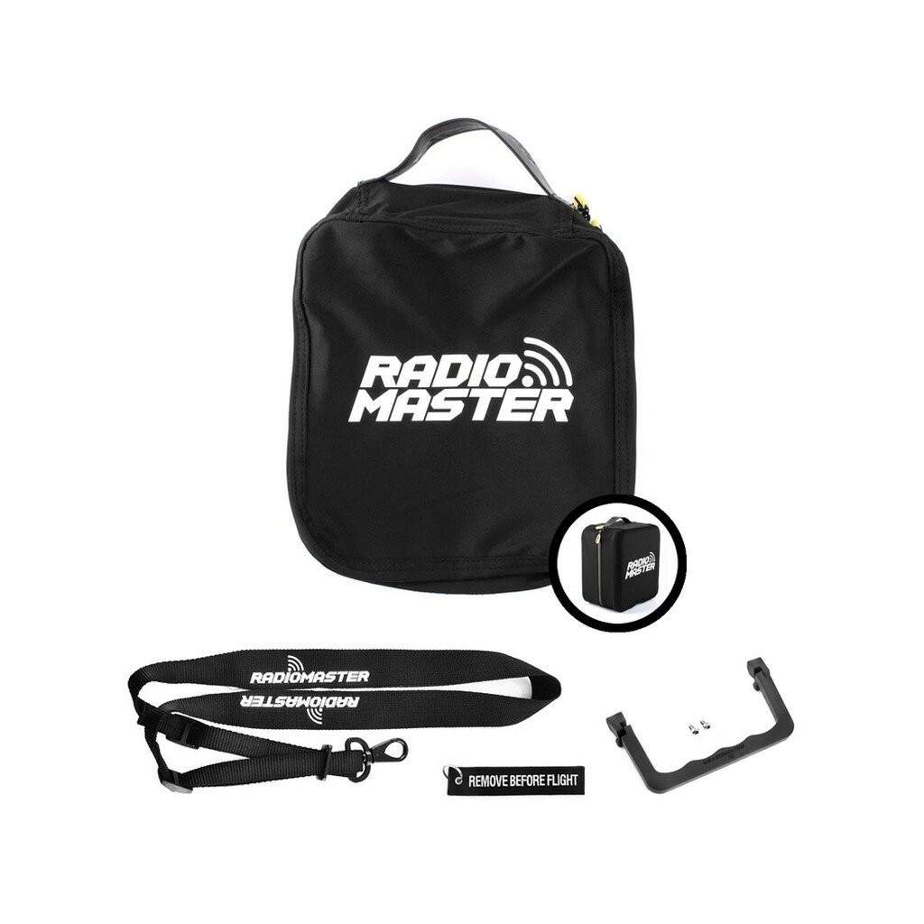 Túi xách có dây kéo RadioMaster TX16S, Tay cầm gấp, Dây đeo cổ, Bộ móc chìa khóa TX16-Case