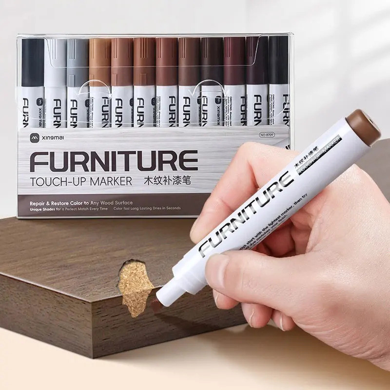 Đồ Nội Thất Bút Đánh Dấu Touch Up Gỗ Stain Touch-Up Marker Đồ Nội Thất Gỗ & Bút Sàn Sửa Chữa Trầy Xư