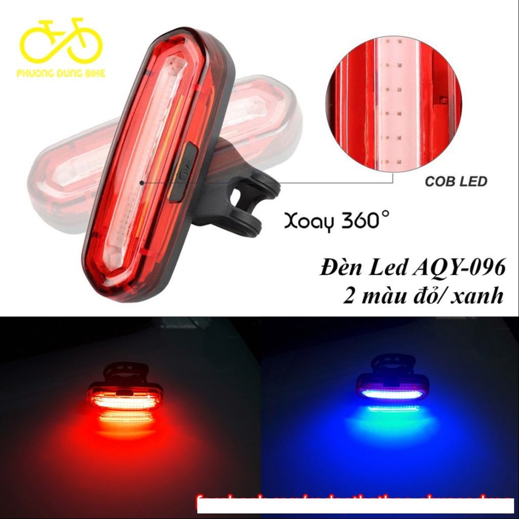 Đèn hậu (sau) xe đạp 2 màu / 3 màu Deemount
