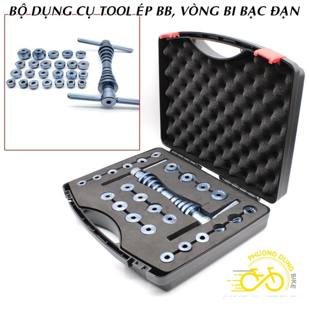 Bộ dụng cụ tool ép BB, vòng bi bạc đạn xe đạp – Full Box