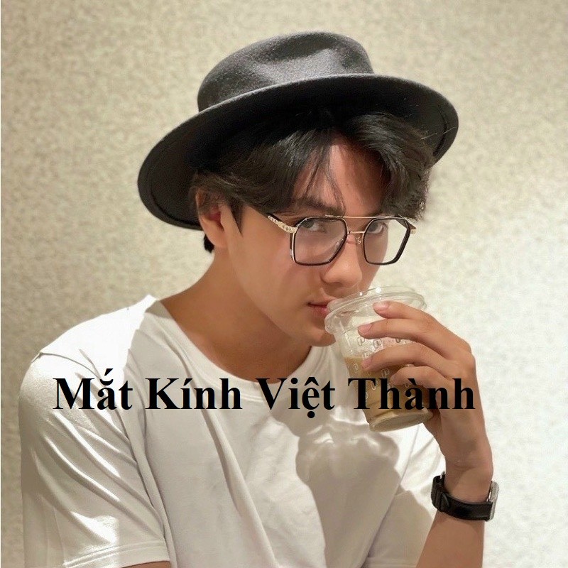 CT2 HCM Gọng kinh cận vuông nam nữ thời trang hot nhất 2025 CT2