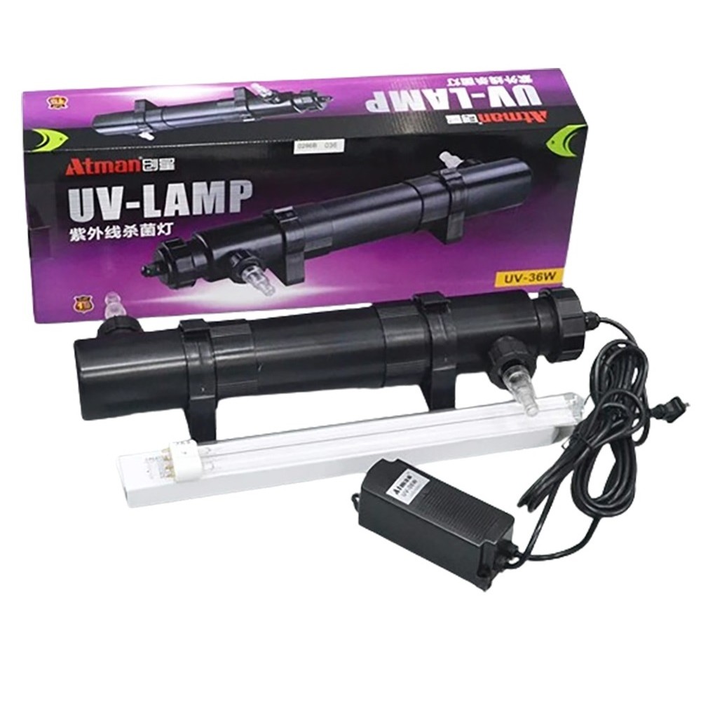 Đèn UV Diệt Khuẩn Atman UV-Lamp 36W, 18W - Đèn UV Cao Cấp Cho Bể Cá Cảnh biển, bể cá nước mặn