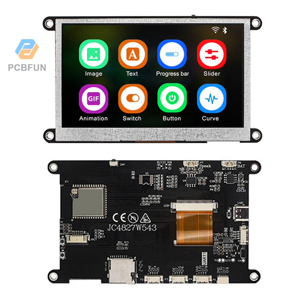Bo mạch phát triển Bluetooth WIFI Pcbfun ESP32-S3 4,3 inch / 5 inch với màn hình cảm ứng điện dung đ