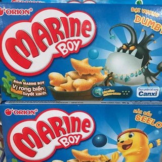  Combo 10 hộp Bánh cá Marine Boy Orion  Bimbim cá  35gram hộp 