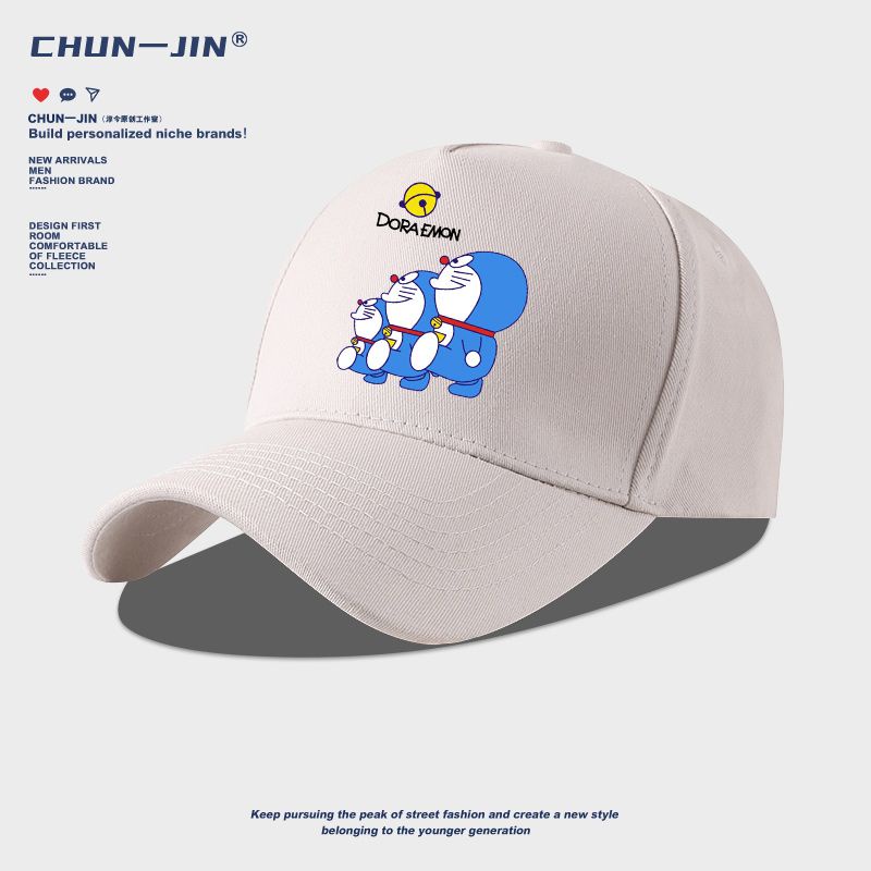 Mũ Lưỡi Trai Vải cotton Thoáng Khí In Hình doraemon Thời Trang unisex 2023