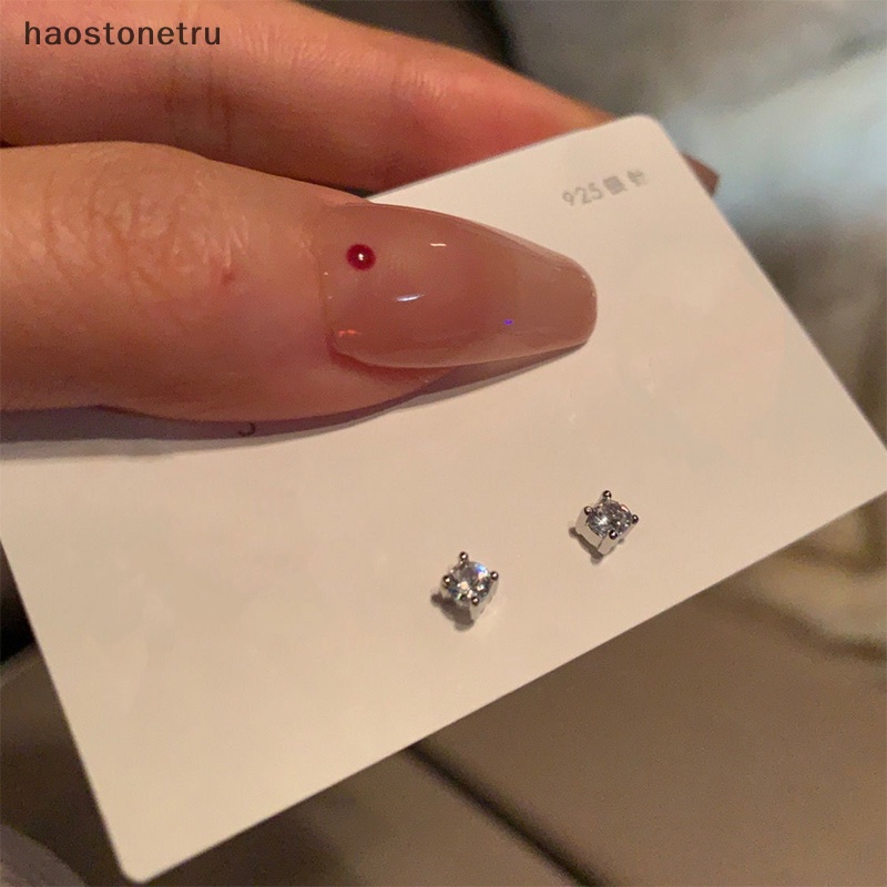 Ru Set 6 Khuyên Tai Bạc Đính Đá Thời Trang Hàn Quốc Cho Nữ