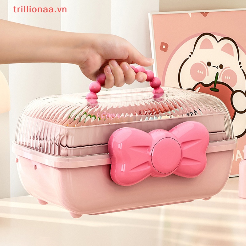 Triillionaa Hộp Nhiều Tầng Trưng Bày Kẹp Tóc / Trang Sức Dễ Thương Cho Bé Gái vn