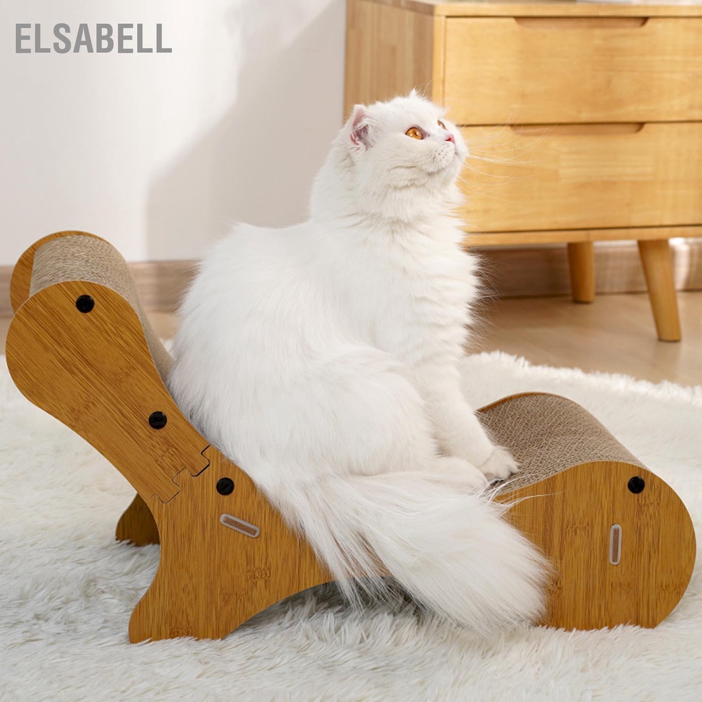 Elsabell. Cat Scratcher Giường Phòng chờ bằng bìa cứng thoải mái Tấm lót trầy xước có thể thay thế dày cho trong nhà