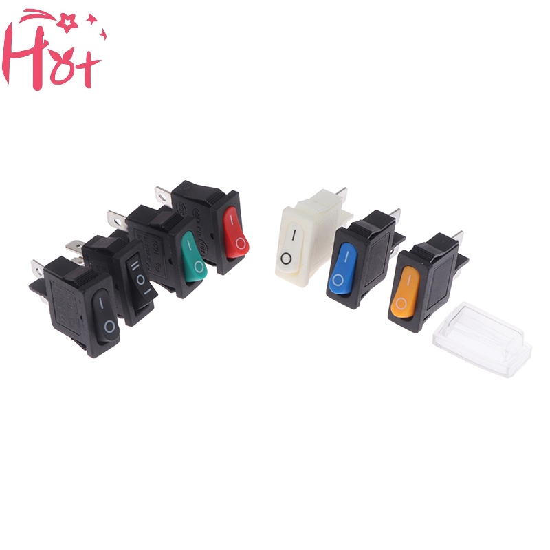 Jr Set 5 Công Tắc Bật / Tắt 2 pin kcd1-110 9.5x21mm
