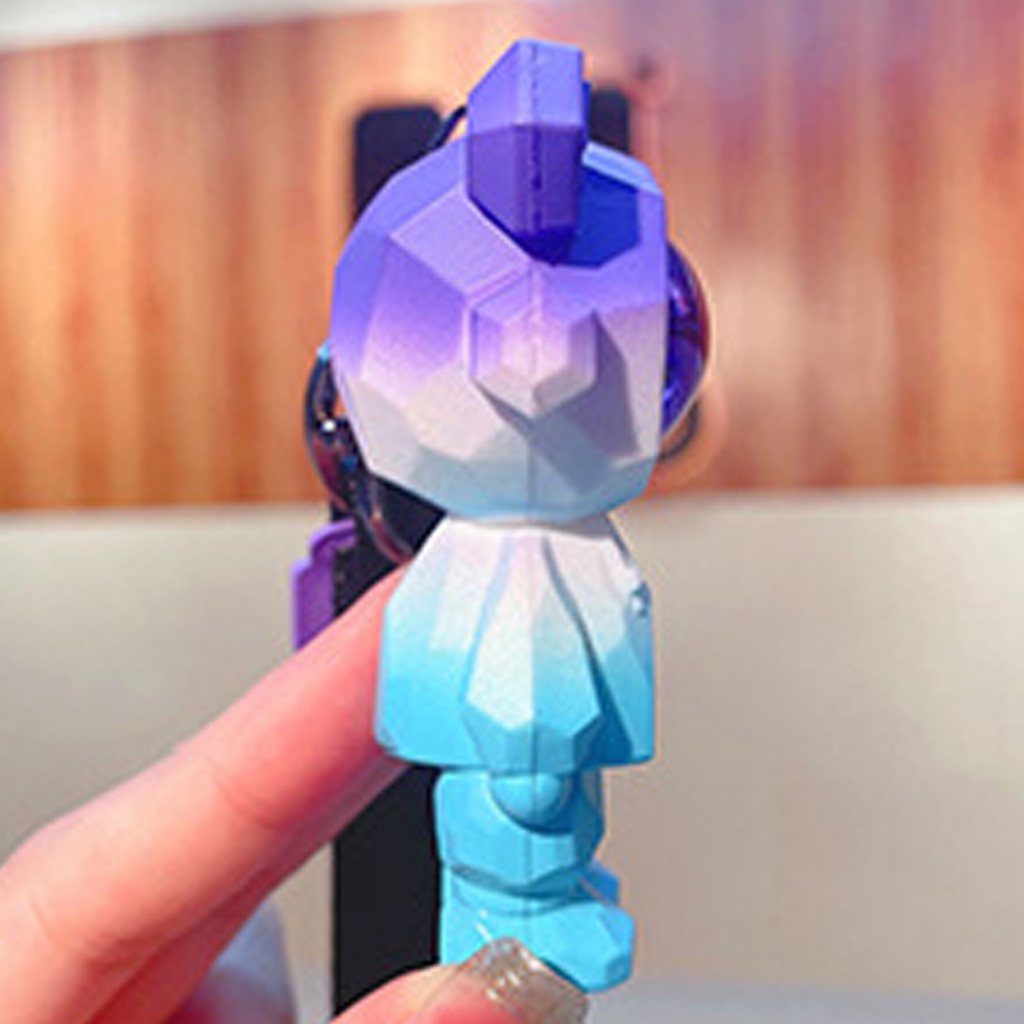 Móc Khóa Hình Gấu / Phi Hành Gia 3d Bằng pvc Hoạt Hình Dễ Thương diy