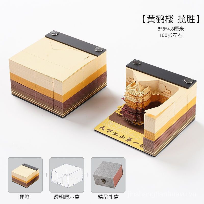 Giấy Ghi Chú 3d Hình Lâu Đài Ba Chiều