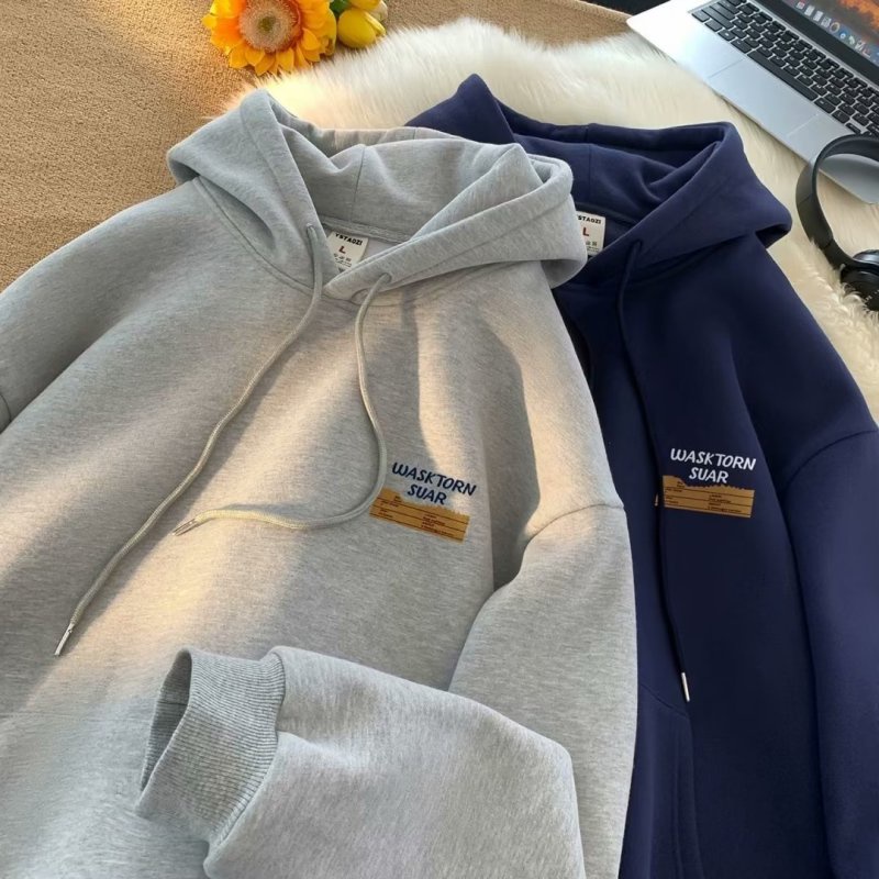 Áo hoodie Dáng Rộng Thời Trang Thu Đông Cho Nam Giới plus size m-8xl