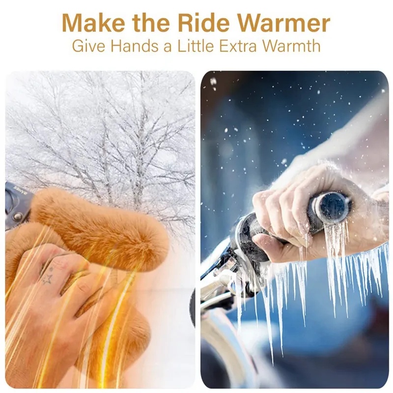 Bộ 4 Vỏ Bọc Tay Lái Xe Đạp / Xe Máy Bằng Vải Bông Mềm Mại Thoải Mái