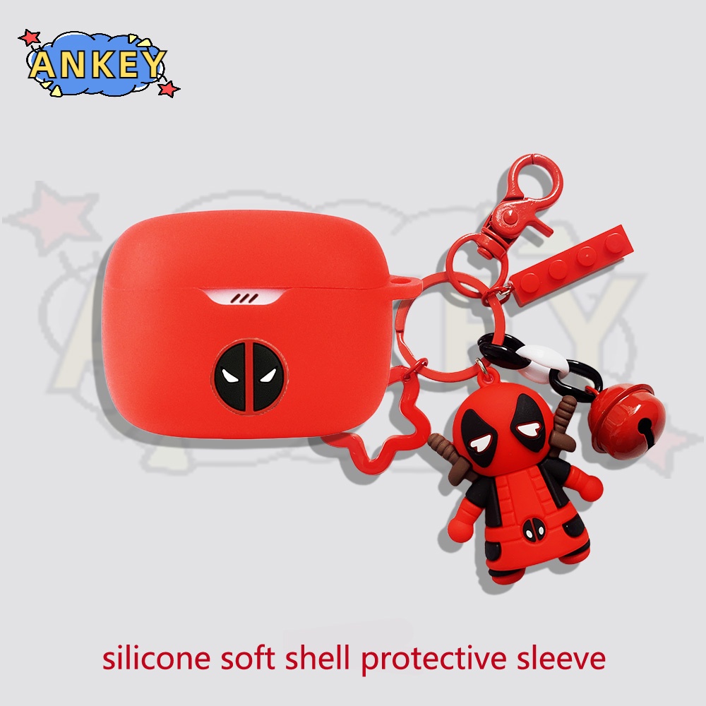 Case For Edifier TWS1 Pro 2 W220T W240TN Earphone Silicone Case Cartoon Lovely Earbuds Waterproof Shockproof Soft Protective Headphone Cover Headset Skin with Hook