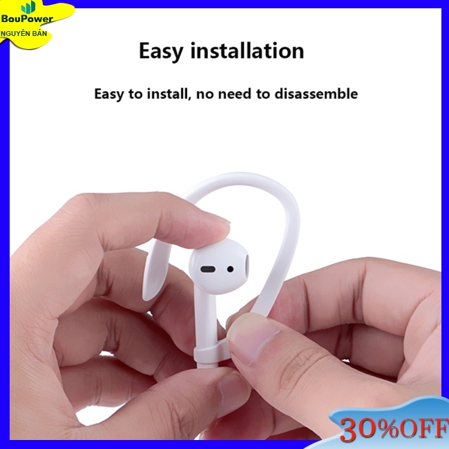 1 Cặp Móc Giữ Tai Nghe Không Dây Bằng Silicon An Toàn Cho airpods silicone