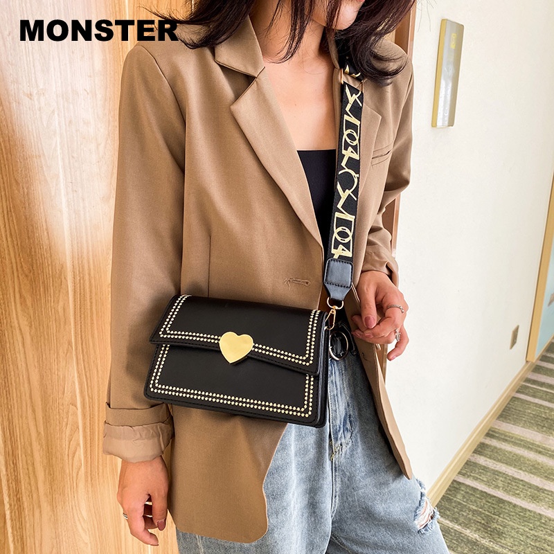 MONSTER túi xách nữ túi đeo chéo kẹp nách đeo vai 2023NEW GDJ2390MN7 36Z230909