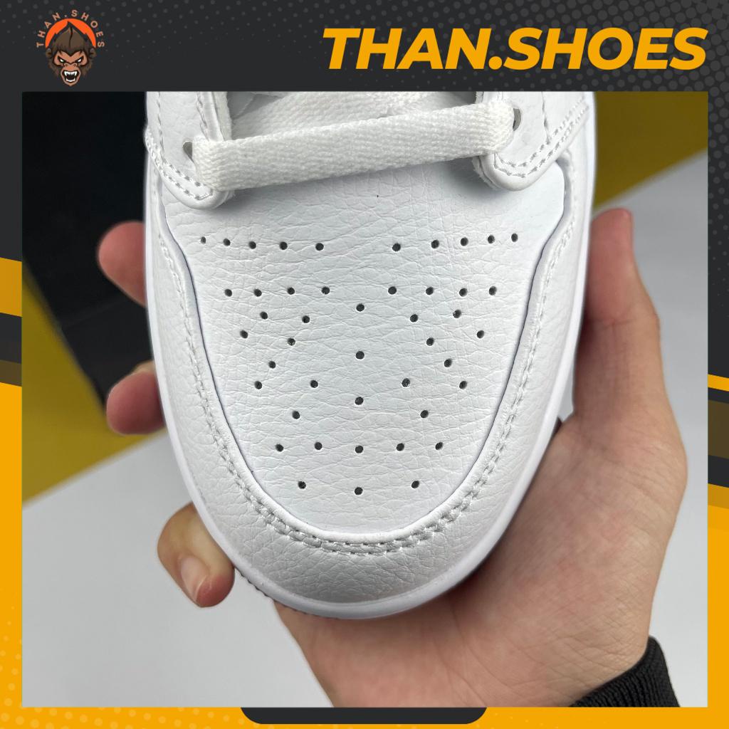 Giày JD1 Low White Univeristy Red, JD1 Thấp Trắng Đỏ Móc Đen Bản Cao Cấp - Than.Shoes