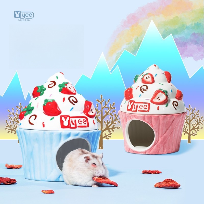Nhà Gốm Ẩn Màu Vàng Kim Cho hamster / Thú Cưng Nhỏ