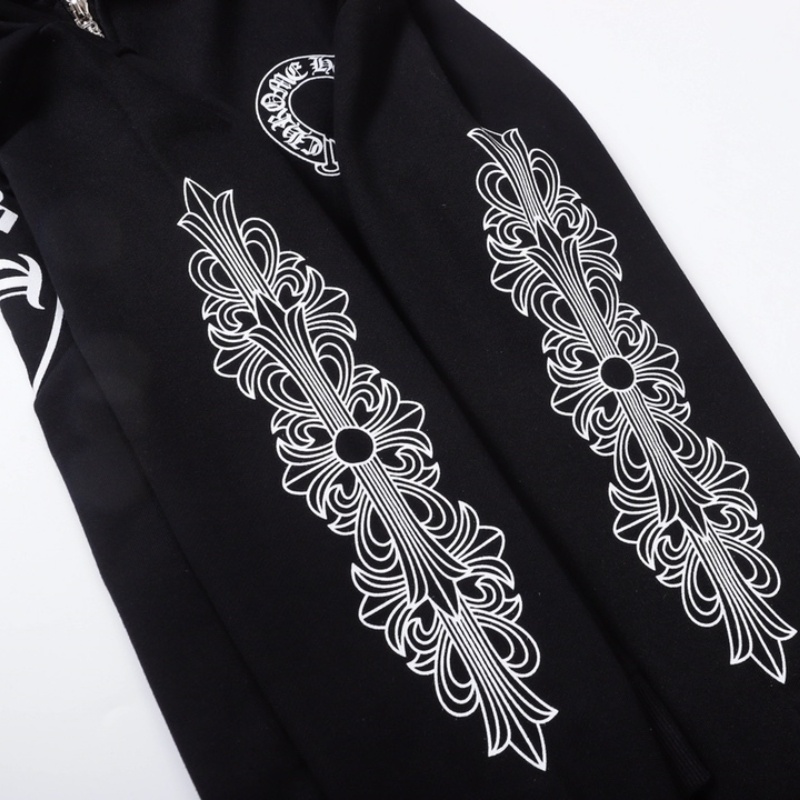 Chr Áo Khoác Có Mũ Dáng Rộng Bằng cotton Nguyên Chất Có Khóa Kéo In Hình Trái Tim Thời Trang Cao Cấp Dành Cho Nam Và Nữ