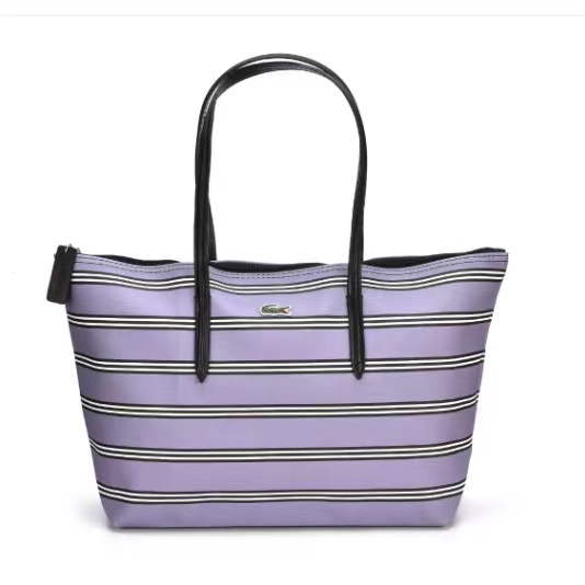 Lacoste Túi Xách Đeo Vai Giả Da Cá Sấu Cỡ Lớn Thời Trang Nữ Sành Điệu