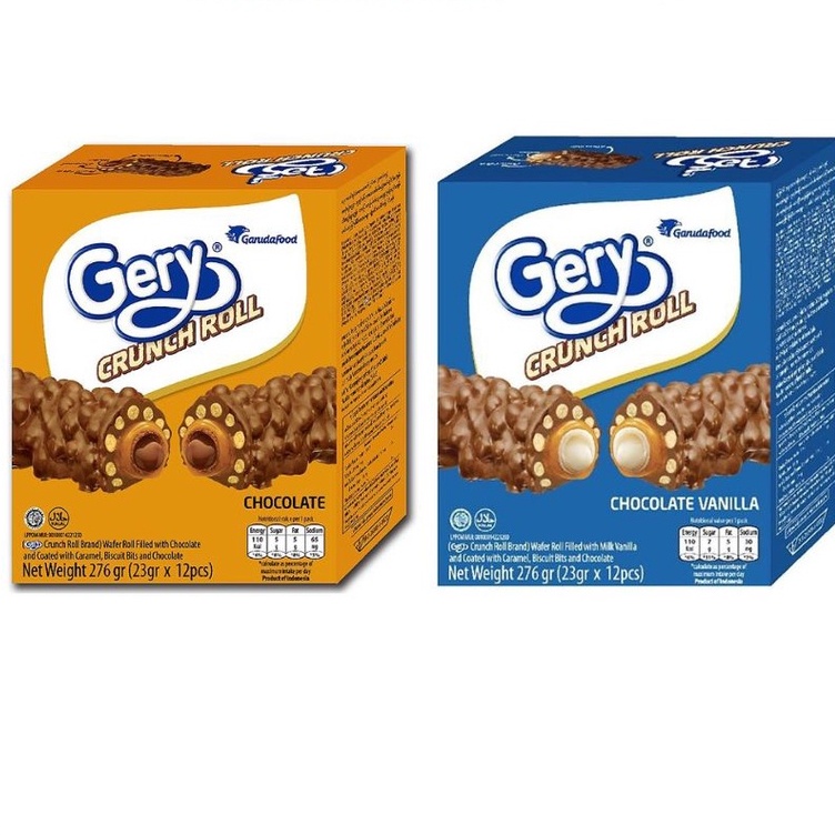 Bánh Cuộn Gery Ngũ Cốc Phủ Socola 276G