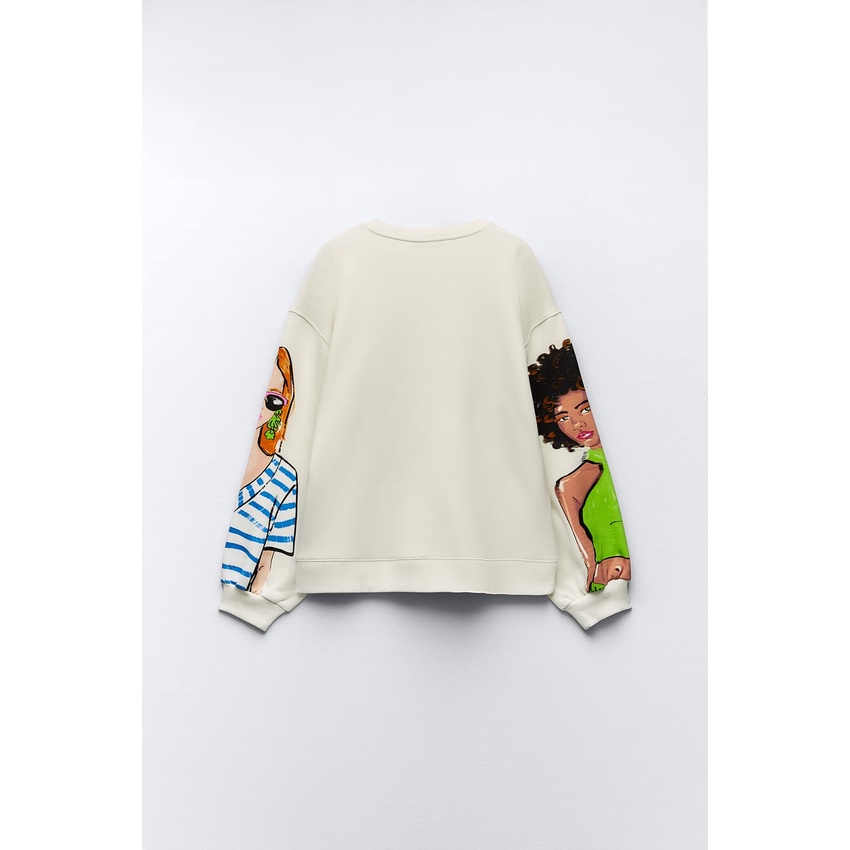 Áo nỉ cô gái Zara authentic