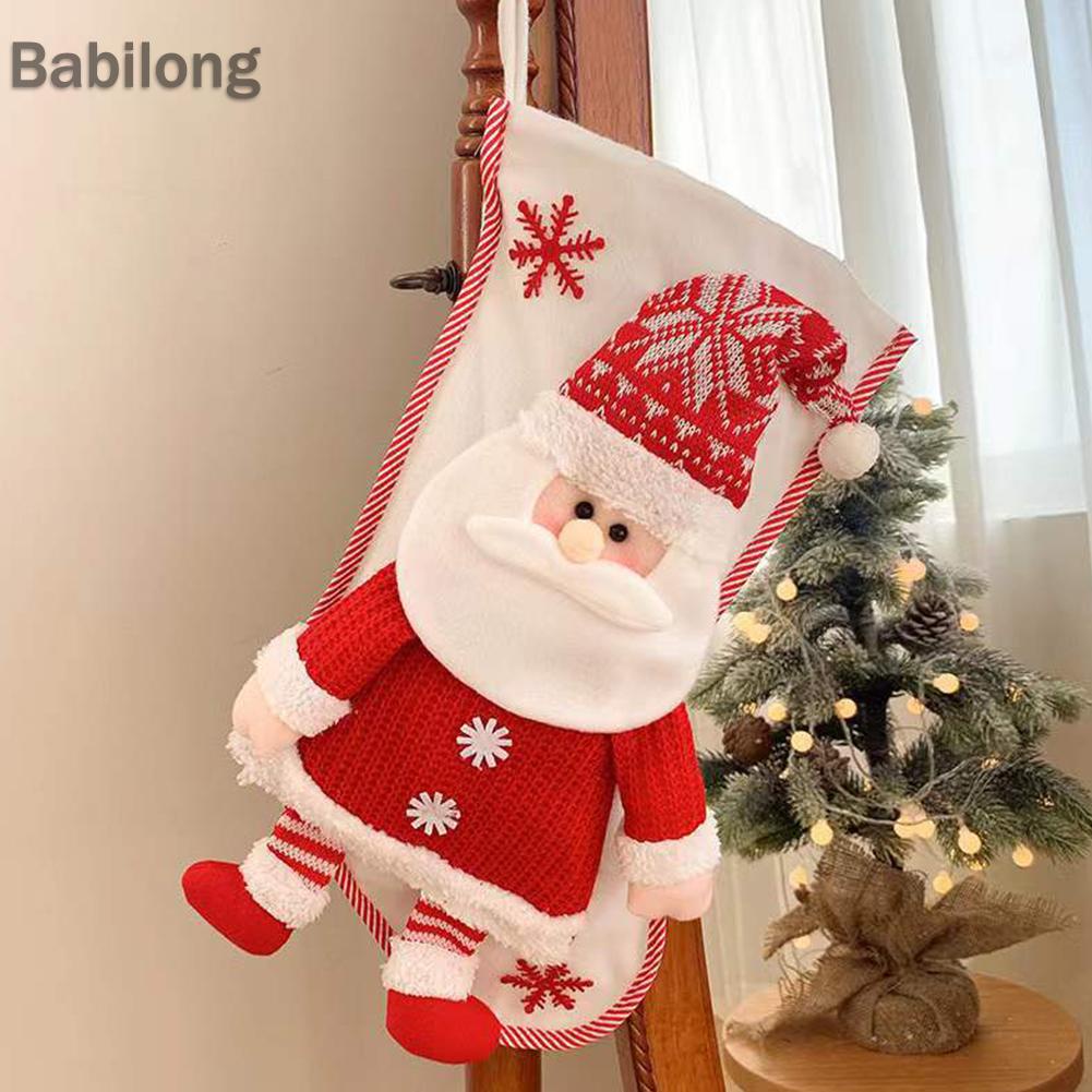 Túi Đựng Kẹo Giáng Sinh Sức Chứa Lớn Trang Trí Cây Thông Noel