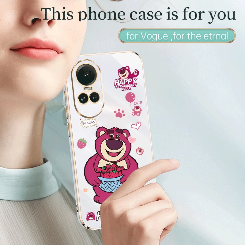 Thời Trang Ốp Điện Thoại Dẻo Họa Tiết Hoạt Hình Dễ Thương Cho oppo reno 10 pro plus 5g