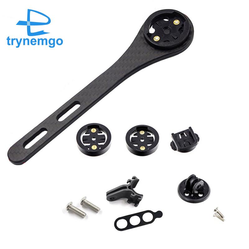 Giá Đỡ Máy Tính Bằng Sợi carbon Màu Đen Gắn Tay Lái Xe Đạp Tiện Dụng Cho Vrb / gopro