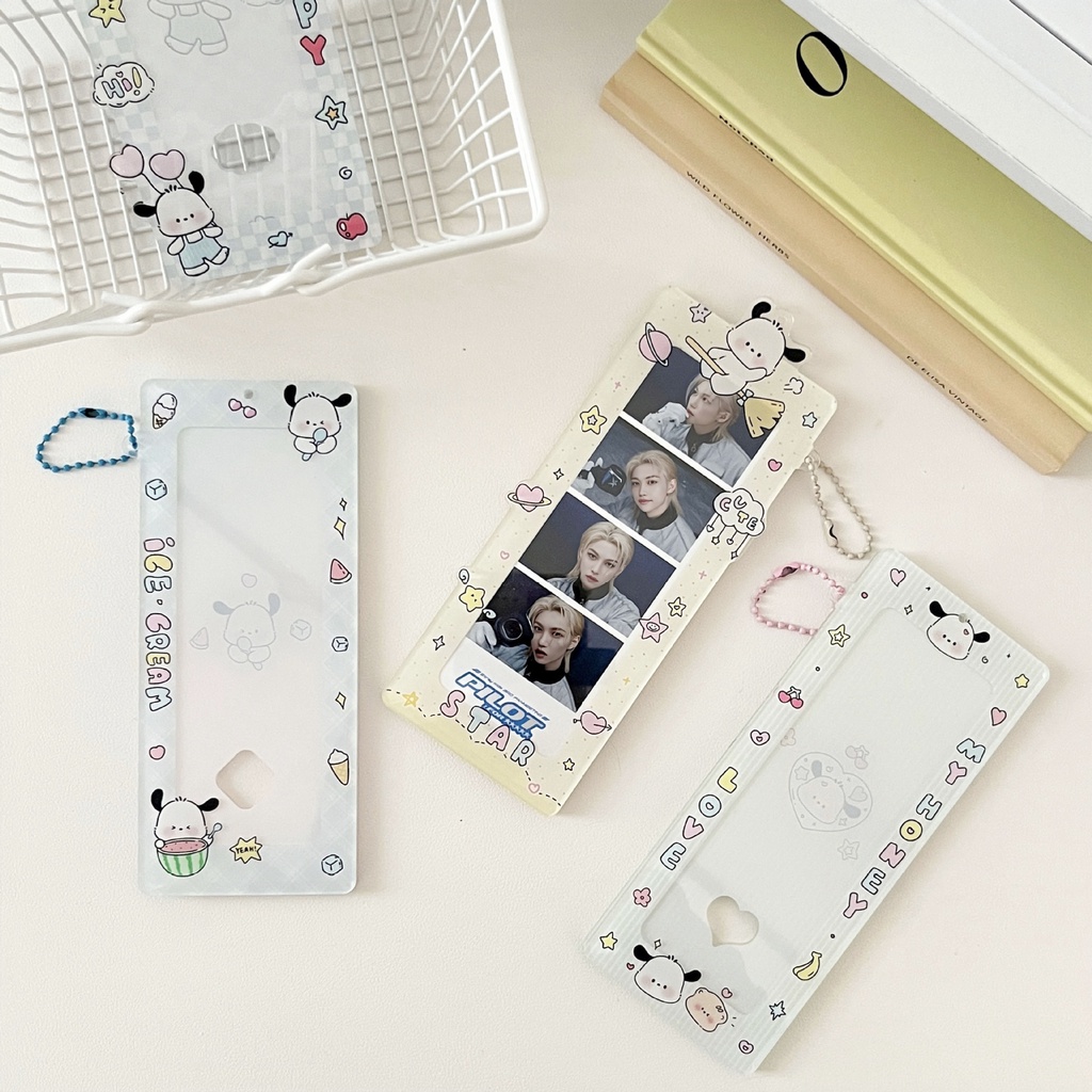 Dễ Thương Ví Đựng Thẻ idol Để Bàn Bằng acrylic Họa Tiết Chân Cún Đáng Yêu