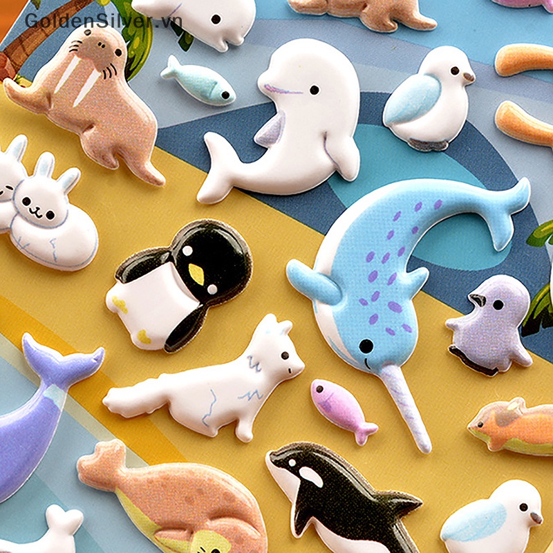 Goldsilver Hình Dán 3d Hình Cá Heo Cá Heo Sinh Động Cho Bé vn